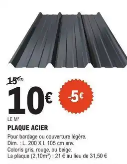 E.Leclerc PLAQUE ACIER offre