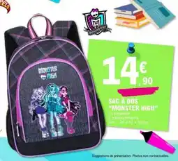 E.Leclerc SAC À DOS “MONSTER HIGH” offre