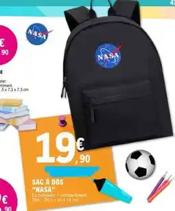 E.Leclerc Sac à dos Nasa offre