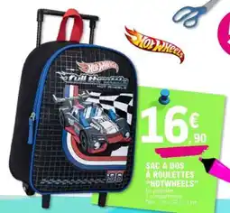 E.Leclerc SAC À DOS À ROULETTES “HOTWHEELS” offre