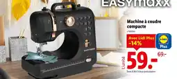Lidl EASYMAXX Machine à coudre compacte offre