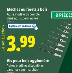 Lidl PARKSIDE Mèches ou forets à bois offre