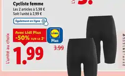 Lidl Cycliste femme offre