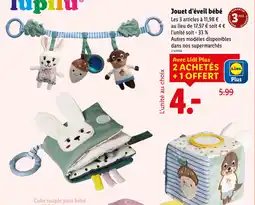 Lidl LUPILU Jouet d’éveil bébé offre