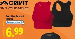 Lidl CRIVIT Brassière de sport femme offre