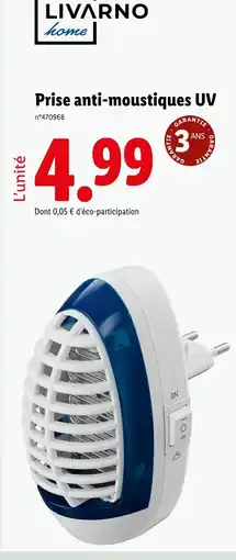 Lidl LIVARNO HOME Prise anti-moustiques uv offre