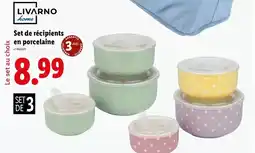 Lidl Livarno home - set de recipients en porcelaine offre