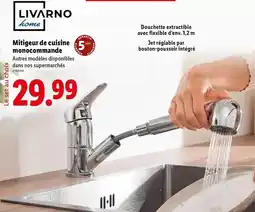 Lidl Livarno home - mitigeur de cuisine monocommande offre