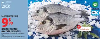 Auchan Dorade royale grattée et vidée offre