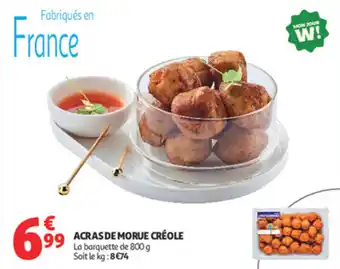 Auchan Acras de morue créole offre