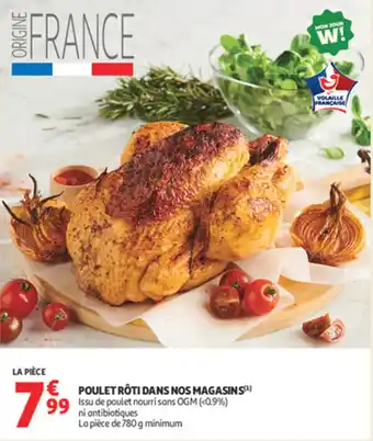 Auchan Poulet rôti dans nos magasins offre