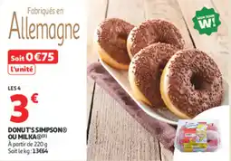 Auchan Donut's simpsonⓡ ou milka offre