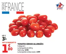 Auchan Tomates cerises allongées offre