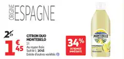Auchan Citron duo montebelo offre