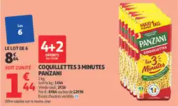 Auchan Coquillettes 3 minutes panzani offre