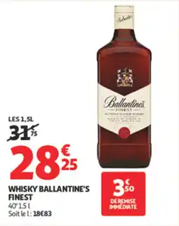 Auchan Whisky ballantine's finest offre