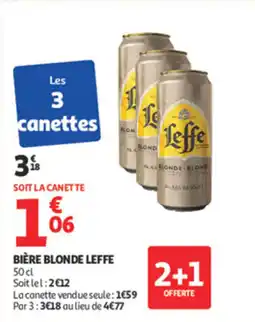 Auchan Bière blonde leffe offre