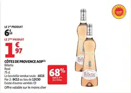 Auchan Côtes de provence AOP offre