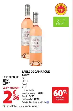 Auchan Sable de camargue offre