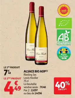 Auchan Alsace bio aop offre