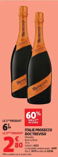 Auchan Italie prosecco doc treviso offre