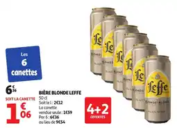Auchan Bière blonde leffe offre
