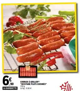 E.Leclerc Chorizo à griller occitane plats cuisines offre