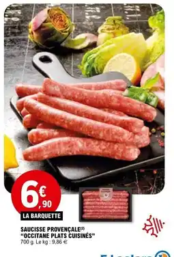 E.Leclerc Saucisse provençale occitane plats cuisines offre