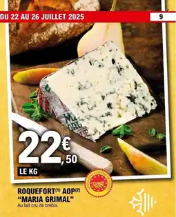 E.Leclerc Roquefort aop maria grimal offre