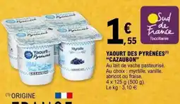 E.Leclerc CAZAUBON Yaourt des pyrénées offre