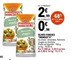 E.Leclerc MENGUY'S Olives farcies offre