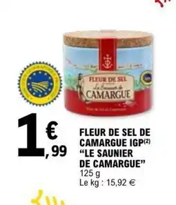 E.Leclerc Fleur de sel de camrgue igp le saunier de camargue offre