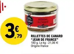 E.Leclerc Rillettes de canard jean de france offre