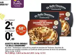 E.Leclerc LA BELLE CHAURIENNE Assiette micro-ondable offre