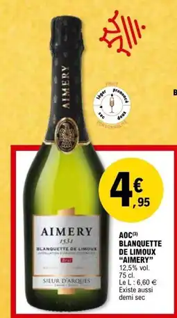 E.Leclerc AIMERY Aoc blanquette de limoux offre
