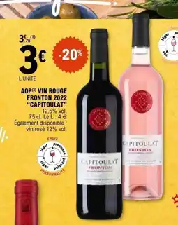 E.Leclerc CAPITOULAT Aop vin rouge fronton 2022 offre
