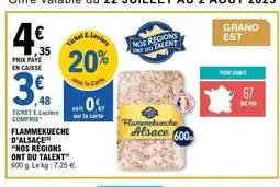 E.Leclerc Flammekueche d'alsace offre
