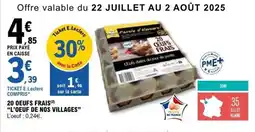 E.Leclerc 20 oeufs frais offre