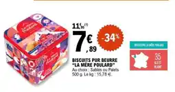 E.Leclerc LA MÈRE POULARD Biscuits pur beurre offre