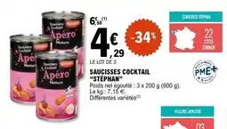 E.Leclerc STÉPHAN Saucisses cocktail offre