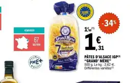 E.Leclerc GRAND'MÈRE Pâtes d'alsace igp offre