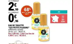 E.Leclerc LES PETITS PLAISIRS Eau de toilette offre