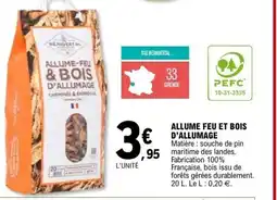 E.Leclerc Allume feu et bois d'allumage offre