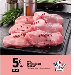E.Leclerc Porc pavé de longe sans os offre