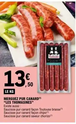 E.Leclerc Merguez pur canard offre