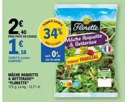 E.Leclerc FLORETTE Mâche roquette & betterave offre
