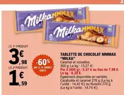 E.Leclerc MILKA Tablette de chocolat mmmax offre