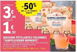 E.Leclerc SANPELLEGRINO MOMENTI Boissons pétillantes italiennes offre