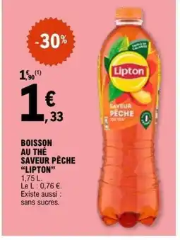 E.Leclerc LIPTON Boisson au thé saveur pêche offre