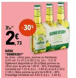 E.Leclerc SOMERSBY Bière offre